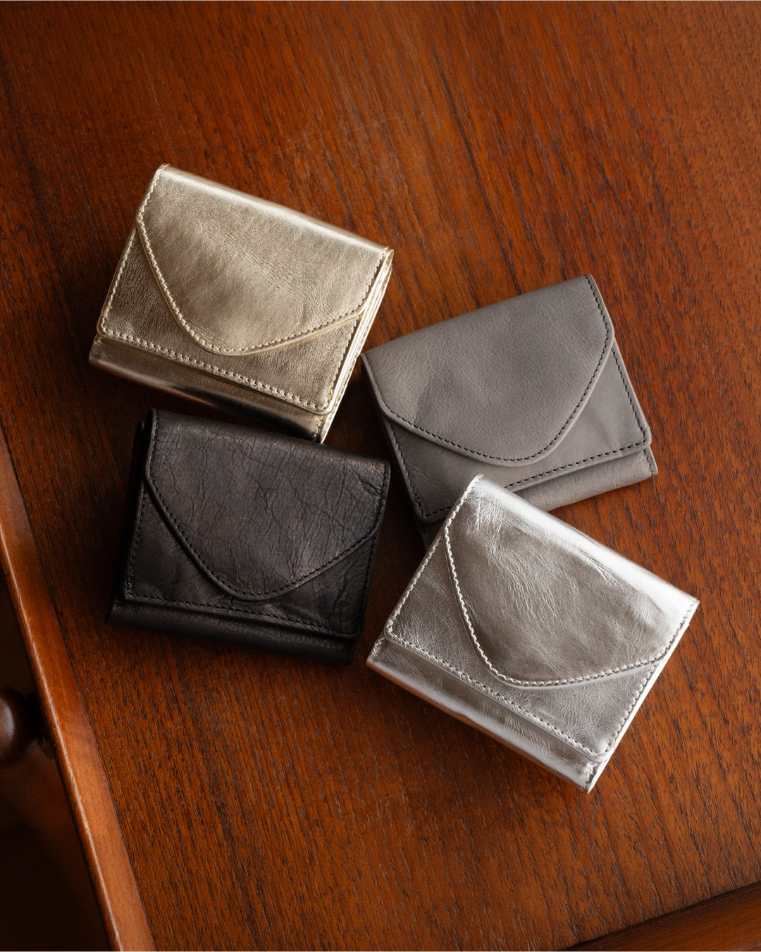 TRI-FOLD WALLET : MINI | GRAY