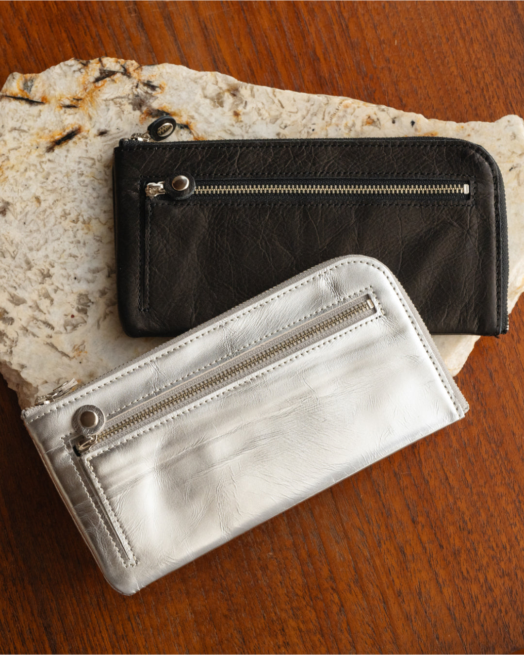 SLIM WALLET : LONG | SILVER