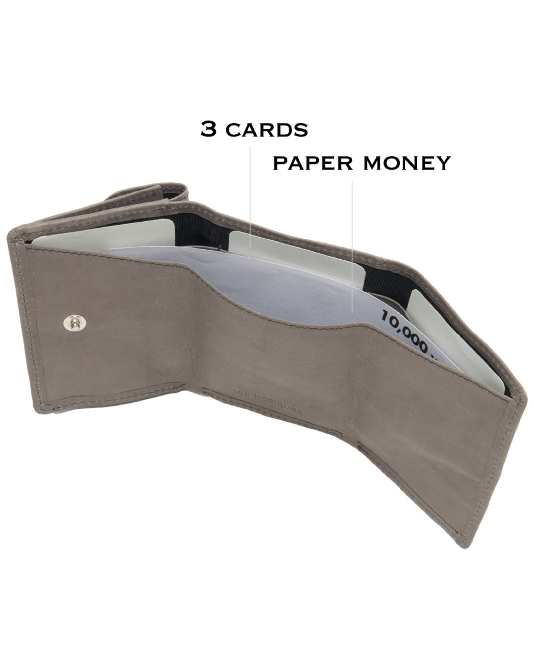 TRI-FOLD WALLET : MINI | GRAY