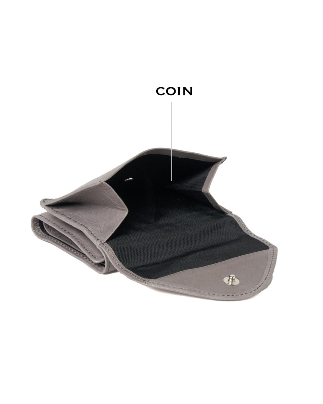 TRI-FOLD WALLET : MINI | GRAY